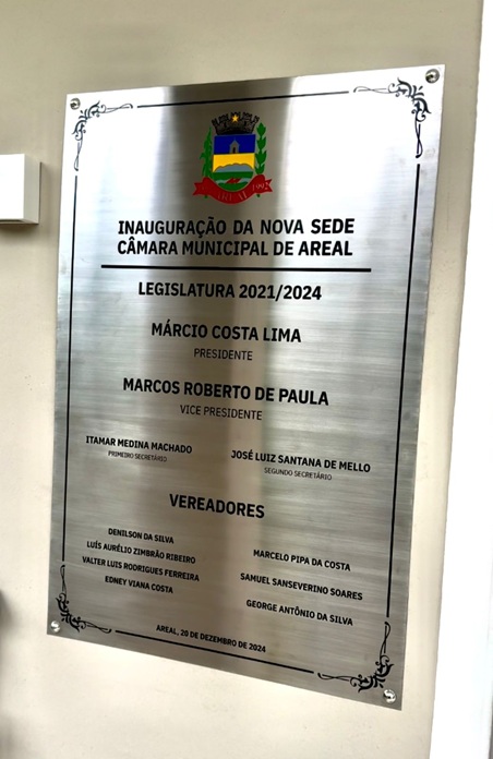 Câmara de Areal inaugura nova sede administrativa