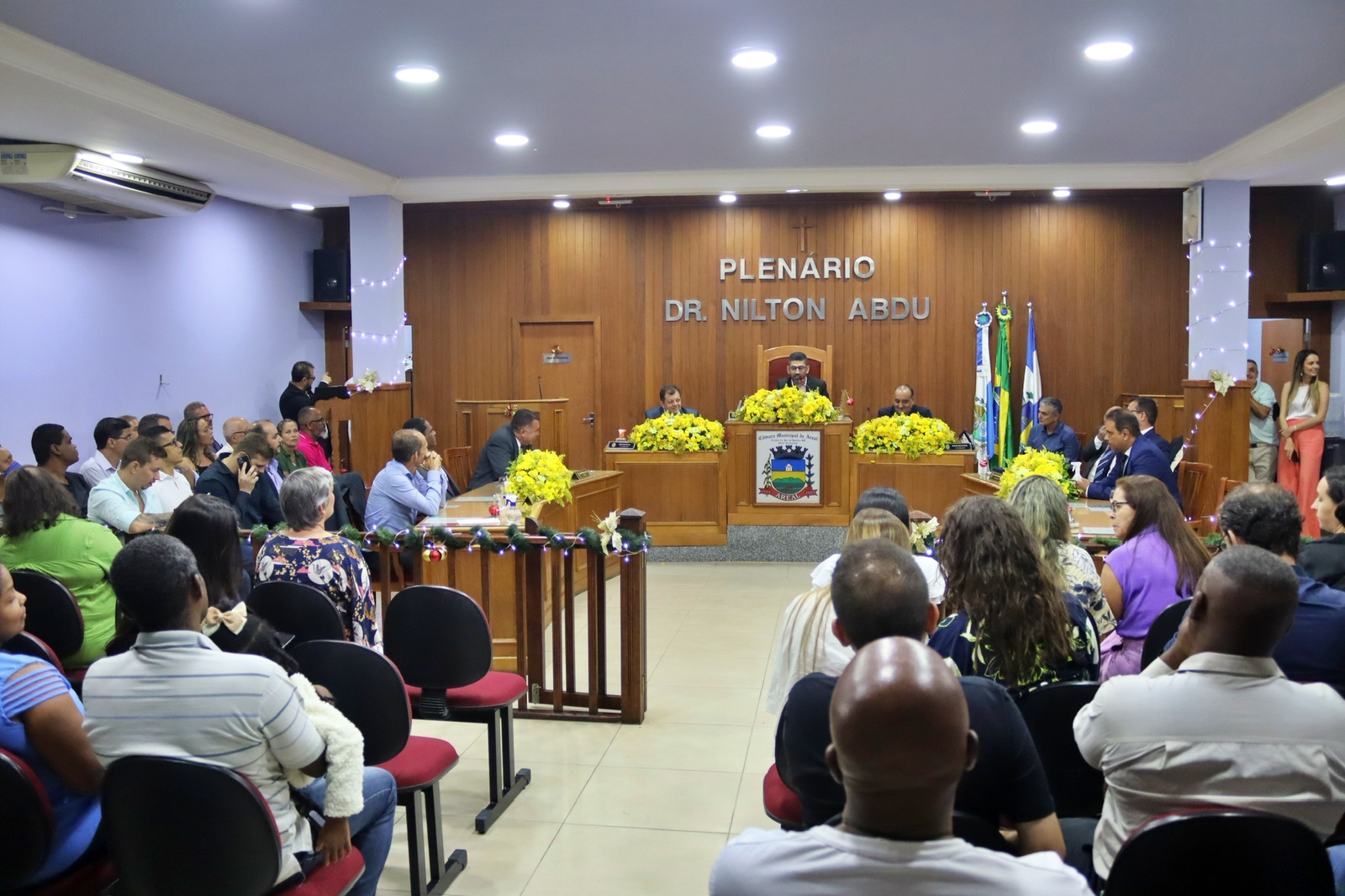 Inauguração dos quadros na Galeria de Honra