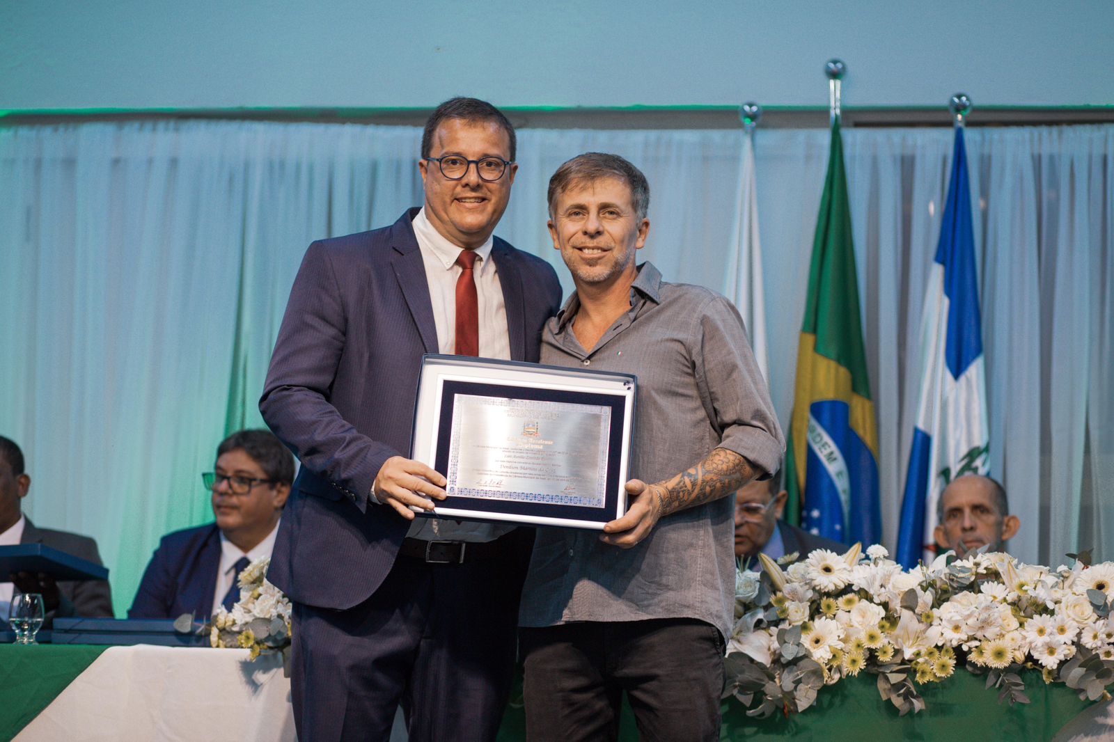 Vereador Luís da Papelaria homenageou Denilson Martins da Cruz