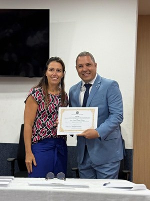 Tribunal Regional Eleitoral (TRE) diplomou, o Prefeito, o Vice-prefeito e os Vereadores eleitos e os primeiros, segundos e terceiros suplentes dos partidos PP, PDT, PRD, PSB, UNIÃO E PSD