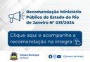 Recomendação Nº 031/2024-1 do Ministério Público do Estado do Rio de Janeiro 